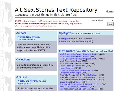 An archive of original illustrations, sketchbooks, and erotic stories, depicting transgressive sex acts including (but not limited to) lesbian and heterosexual sex, incest, pedophilia, sadomassochistic behavior, and copulation with objects as varied as sex toys, produce, and household appliances. . Asstr sexstories